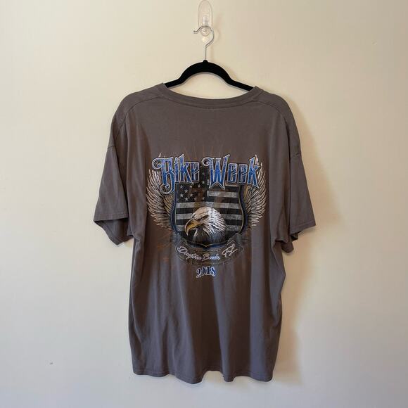 Bike Week 2018 XL casual short sleeve t-shirt FL eagle motorcycle casual travel - Picture 7 of 9